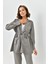 Arthur Kadın Çizgili Ceket Pantolon Alt Üst Takım 2