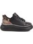 Siyah Leopar Kadın Sneaker T-300 Z 3