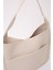 Krem SHK180 Suni Deri, Çıtçıtlı, Iki Bölmeli El, Kol ve Omuz Çantası 5
