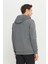 Erkek Antrasit-melanj Standart Fit Normal Kesim Kapüşonlu Fermuarlı Sweatshirt Ceket 5