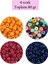 Dökme Cam Kum Boncuk Büyük Boy (6/0) 4 mm - 4 Renk - Toplam 80 Gram - BNC413 1
