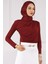 Bordo Önü Drapeli Sandy Bluz 1