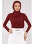 Bordo Önü Drapeli Sandy Bluz 4