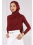 Bordo Önü Drapeli Sandy Bluz 5