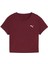 Kadın Kırmızı Puma Wardrobe Ess Baby Tee Kırmızı Kadın Crop 2
