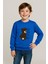 Erkek Çocuk Uzun Kol Bisiklet Yaka Ayıcıklı Sweatshirt 1