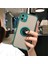 Aksesuar iPhone 12 ile Uyumlu Arka Kısmı Mat Şeffaf Yapıya Sahip Manyetik Yüzük Stantlı Kenarları Silikon Tpu Malzemeden Üretilmiş Renkli Tuşlara Sahip Kamera Korumalı Transparan Kılıf (Yeşil) 2