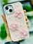 Aksesuar Iphone 13-14 ve 15 ile Uyumlu Tül Çiçek Oyuncak Tasarımlı Esnek Silikon Kılıfı 1