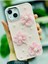 Aksesuar Iphone 13-14 ve 15 ile Uyumlu Tül Çiçek Oyuncak Tasarımlı Esnek Silikon Kılıfı 2
