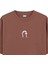 Chakrasana Yoga Oversize T-Shirt Kahverengi 2