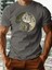 Ying Yang Ağaç Tasarım Baskılı Erkek Pamuk T-Shirt 1