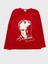 Çocuk Pamuklu Kırmızı Atatürk Desenli Uzun Kollu Bisiklet Yaka Tshirt 1