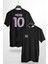Messi 10 Forma Tasarım Baskılı Siyah T-Shirt 1