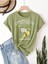 Limoncello Lemon Liqueur Baskılı Kadın Haki Yeşili T-Shirt 1
