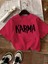 Karma Baskılı Kadın Pamuk T-Shirt 1