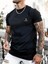 King Minimal Tasarım Siyah T-Shirt 1