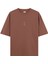 Vrksasana Yoga Oversize T-Shirt Kahverengi 1