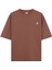 Make Yourself Proud - Oversize T-Shirt Kahverengi 2