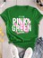 Pink Green Baskılı Kadın Yeşil T-Shirt 1