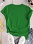 Pink Green Baskılı Kadın Yeşil T-Shirt 2