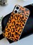 Aksesuar Iphone 16 Uyumlu Parlak Leopar Tasarımlı Silikon Kılıf - Kahverengi 3