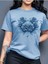 Gül Renk Uyumlu Baskılı Kadın Pamuk T-Shirt 1