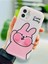 Aksesuar Iphone 12 ve 12 Pro ile Uyumlu Yanak Tavşan Tasarım Oyuncaklı Esnek Silikon Kılıf 1