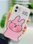 Aksesuar Iphone 12 ve 12 Pro ile Uyumlu Yanak Tavşan Tasarım Oyuncaklı Esnek Silikon Kılıf 2