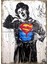 Superman Charlie Chapline Dekoratif Ahşap Tablo 70CMX 100CM 1
