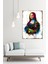 Renkli Mona Lisa Desenli Mdf Tablo 70CMX 100CM 2