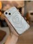 Aksesuar Iphone 14 Plus - 15 Plus Şeffaf 3D Kabartma Kalp Tasarımlı Silikon Kılıf 3