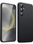 Aksesuar Samsung Galaxy S24 ile Uyumlu Içi Kadife Kamera Korumalı Lansman Silikon Kılıf Ince Yapılı Tam Koruma Sağlayan Kamera Korumalı Kılıf (Siyah) 1
