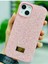 Aksesuar Iphone 13-14 ve 15 ile Uyumlu Elmas Tasarımlı Taşlı Işıltılı Parlak Pırlanta Silikon Kılıf 2