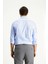 Uzun Kol Slim Fit Dar Kesim Klasik Desenli Pamuk Gömlek 4