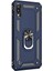 Samsung Galaxy M10 Için Kılıf Military Ring Holder Lacivert [galaxy M10 ile Uyumlu Kılıf - Lacivert] 2