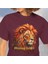 Yükselen Aslan Baskılı Pamuk T-Shirt 1