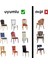 Kadife Sandalye Kılıfı – Esnek, Yıkanabilir, Kaymaz, Şık Tasarım – Modern Dekoratif Sandalye Örtüsü 5