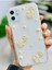 Aksesuar Iphone 11 ile Uyumlu Inci Gül Tasarımlı Oyuncaklı Esnek Silikon Kılıf 2