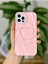 Aksesuar Apple Iphone 12 ve 12 Pro ile Uyumlu 3D Mat Saten Kalp Kabartma Desenli Darbe Önleyici Silikon Kılıf 3