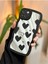 Aksesuar Iphone 14 Plus - 15 Plus ile Uyumlu Aynalı Siyah Kalp Tasarımlı Kenarları Silikon Kılıf 1