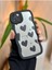 Aksesuar Iphone 14 Plus - 15 Plus ile Uyumlu Aynalı Siyah Kalp Tasarımlı Kenarları Silikon Kılıf 2