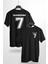 Ricardo Quaresma 7 Forma Tasarım Baskılı Siyah T-Shirt 1