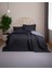 Pamuk Tek Kişilik Yatak Örtüsü Seti Prestige V7 Antrassit 2