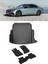 Mercedes E Seri W214 2023 ve Sonrası 4.5d Paspas 3D Rizline Bagaj Havuzu Set 1