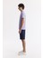 Erkek Lila Kıvrılmaz Polo Yaka %100 Pamuk Basic Regular Fit T-Shirt B001032 2