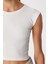 2’li Paket Basic Fitilli Örme Crop Bluz LMX0123 Siyah Ekru 7