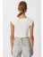 2’li Paket Basic Fitilli Örme Crop Bluz LMX0123 Siyah Ekru 8