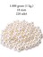 1.000 Gram (1 Kg.) 18MM Krem Renk Plastik İnci Boncuk Çanta ve Takı Yapım Boncuğu (~220 Adet) 1