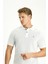 Polo Yaka Slim Fit Dar Kesim Nakışlı Pamuk Tişört 3