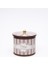ER146-6B Elegance Coffee Desenli Yuvarlak Metal Saklama Kabı 17.5 cm 1